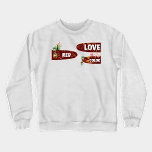 Love Flower Geometric Red Colorful #38 Crewneck Sweatshirt